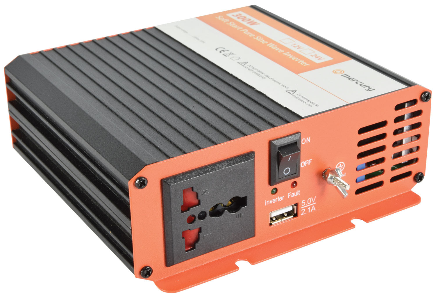 Mercury 12Vdc Pure Sine Wave Inverter 300W