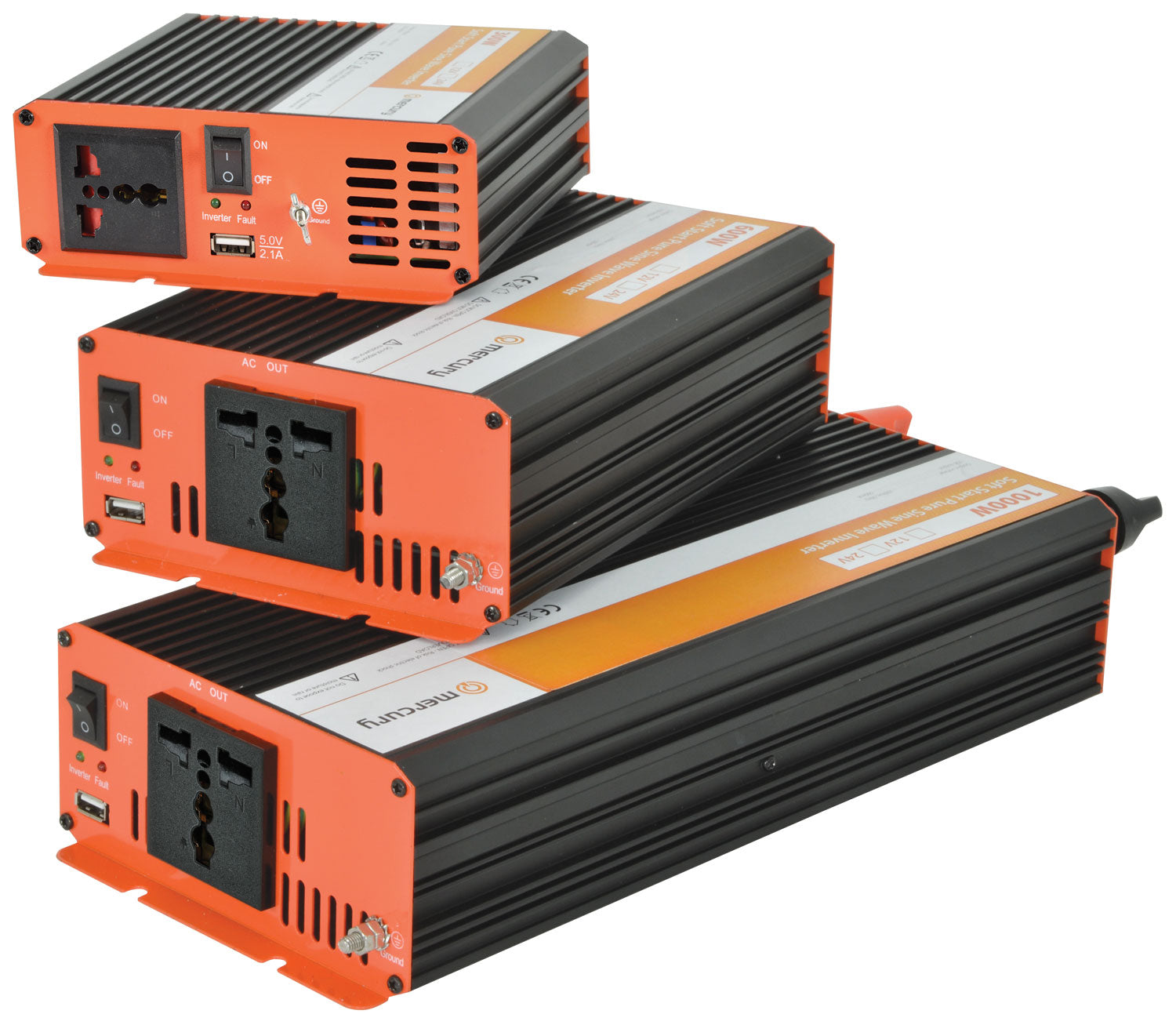 Mercury 12Vdc Pure Sine Wave Inverter 300W - view 3
