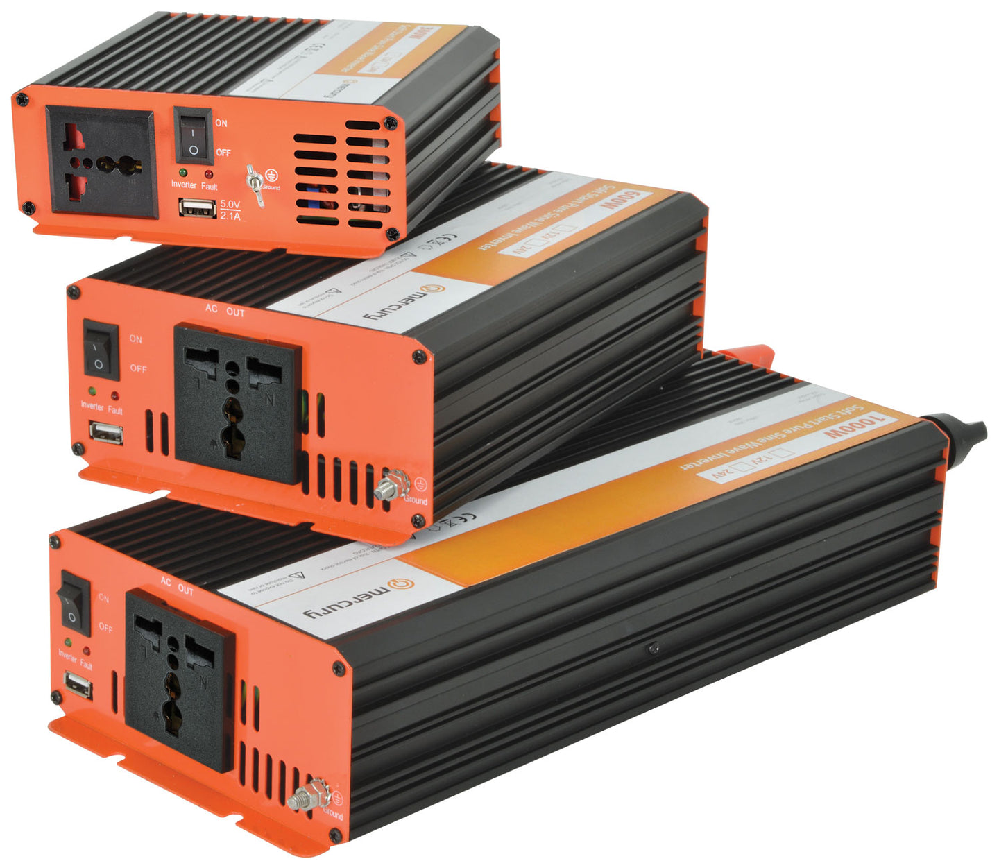 Mercury 12Vdc Pure Sine Wave Inverter 300W - view 3