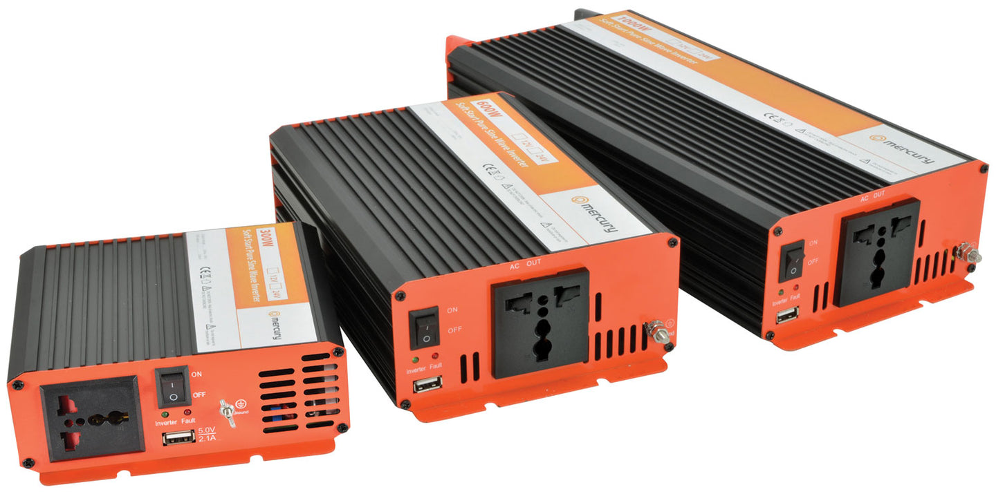 Mercury 12Vdc Pure Sine Wave Inverter 300W - view 5