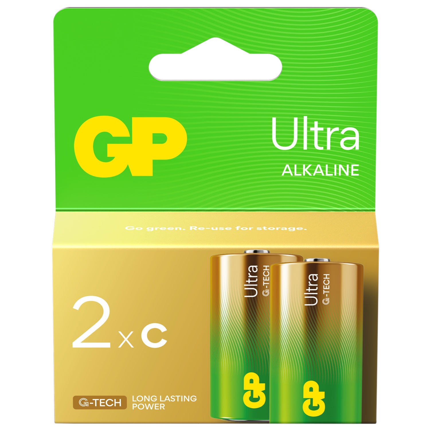 GP C Alkaline Battery 1.5V 2 Pack