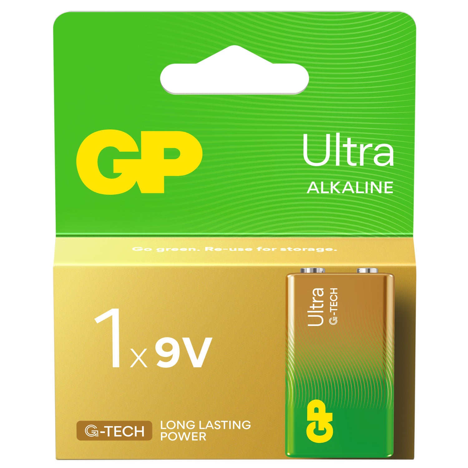 GP PP3 Alkaline Battery 9V Single