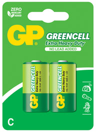 GP C Zinc Chloride Battery 1.5V 2 Pack
