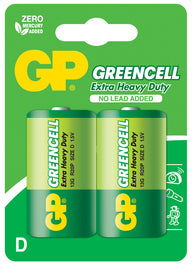 GP D Zinc Chloride Battery D 1.5V 2 Pack