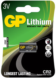 GP CR2 Lithium Battery 3V Single
