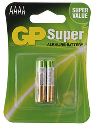 GP AAAA Alkaline Battery 1.5V 2 Pack