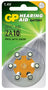 GP PR70 (ZA10 ) Yellow 1.4V 75mAh 3.6x5.8mmØ 6 Pack