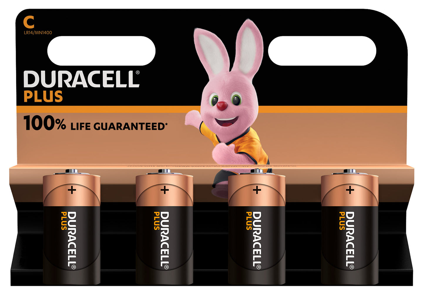 Duracell C Duracell Plus 100% 4 Pack