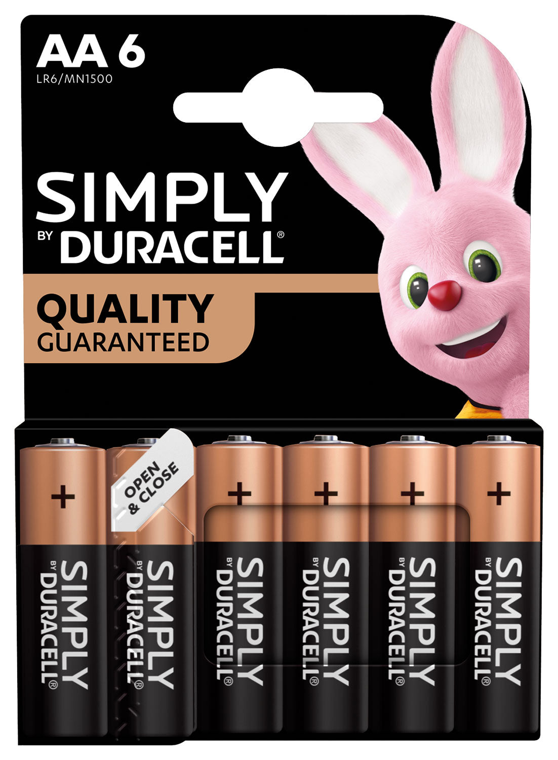 Duracell AA Simply Duracell Alkaline Batteries 6 Pack