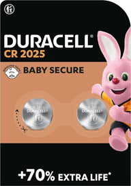 Duracell CR2025 Duracell Lithium Coin Cell 2 Pack