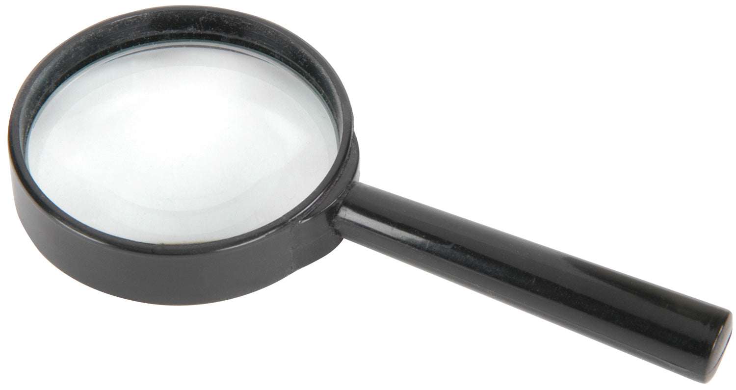 Mercury Handheld Magnifier, 65mmØ Glass Lens, 6x