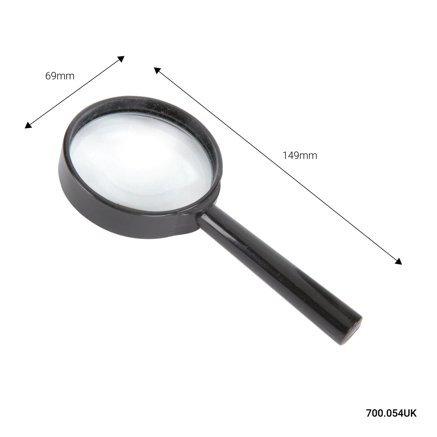 Mercury Handheld Magnifier, 65mmØ Glass Lens, 6x - view 4