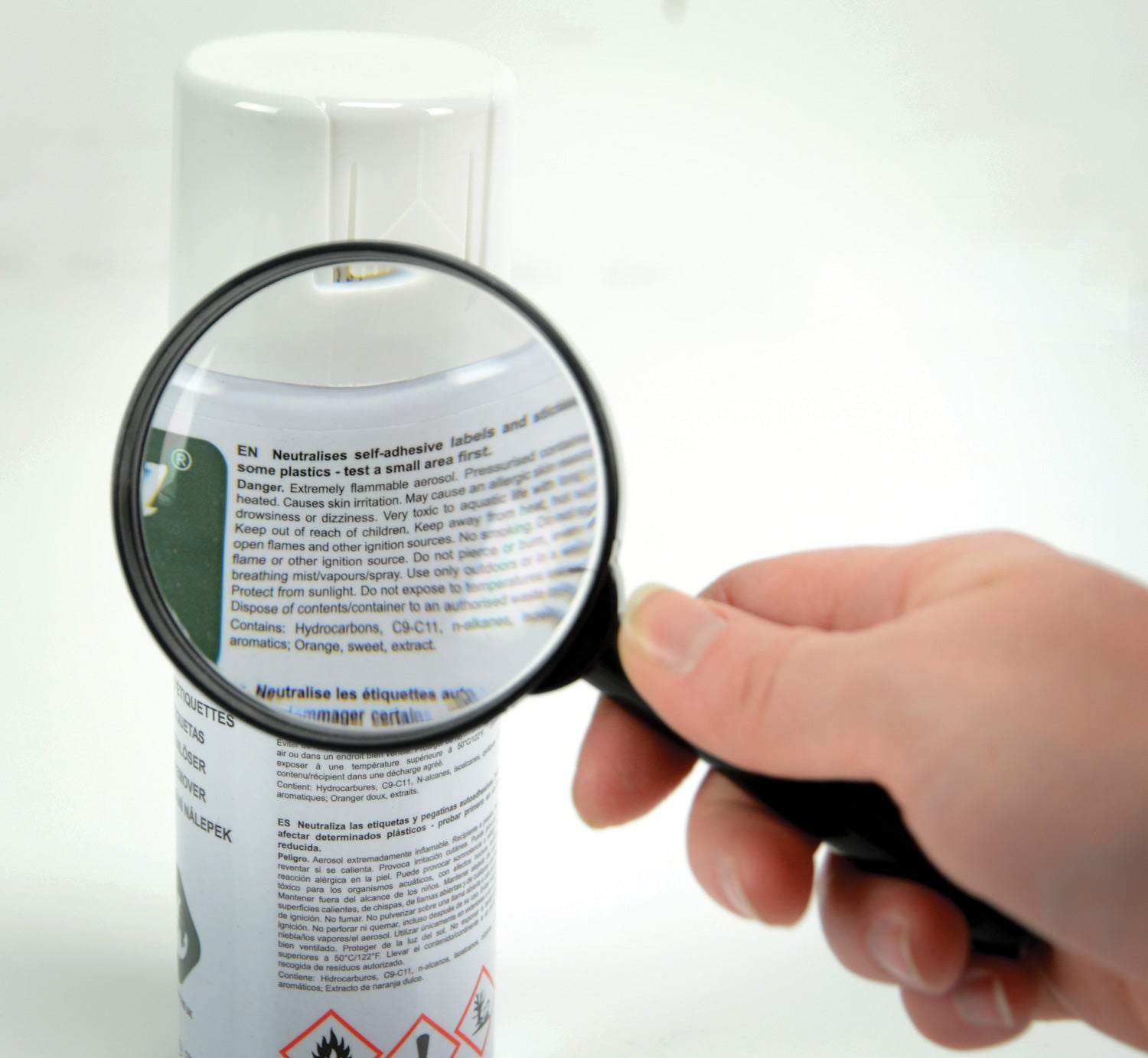 Mercury Handheld Magnifier, 65mmØ Glass Lens, 6x - view 3