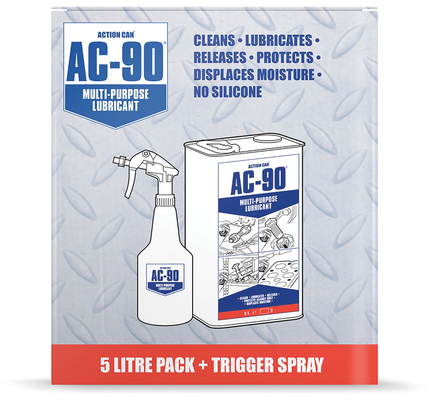 Action Can AC-90 Multi-Purpose 5ltr Pack + Trigg