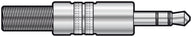 QTX 3.5mm stereo plug, metal