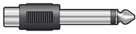 QTX Adaptor 6.3mm Mono Jack Plug - RCA Socket