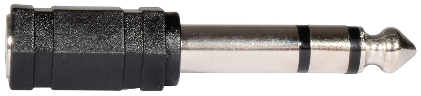 QTX Adaptor 6.3mm Stereo Jack Plug - 3.5mm Stereo Jack Socket - view 2