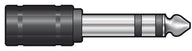 QTX Adaptor 6.3mm Stereo Jack Plug - 3.5mm Stereo Jack Socket
