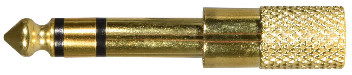 QTX Adaptor 6.3mm Stereo Jack Plug - 3.5mm Stereo Jack Socket - view 3