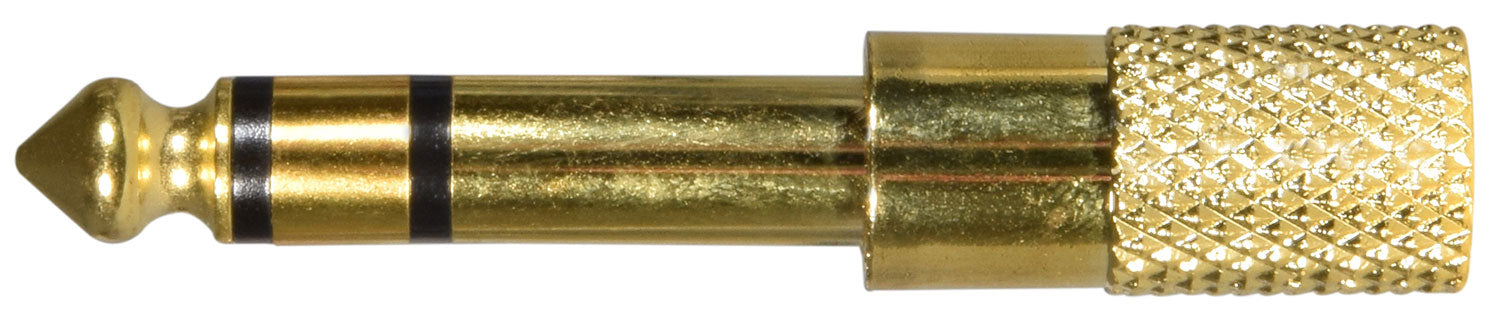 QTX Adaptor 6.3mm Stereo Jack Plug - 3.5mm Stereo Jack Socket - view 3