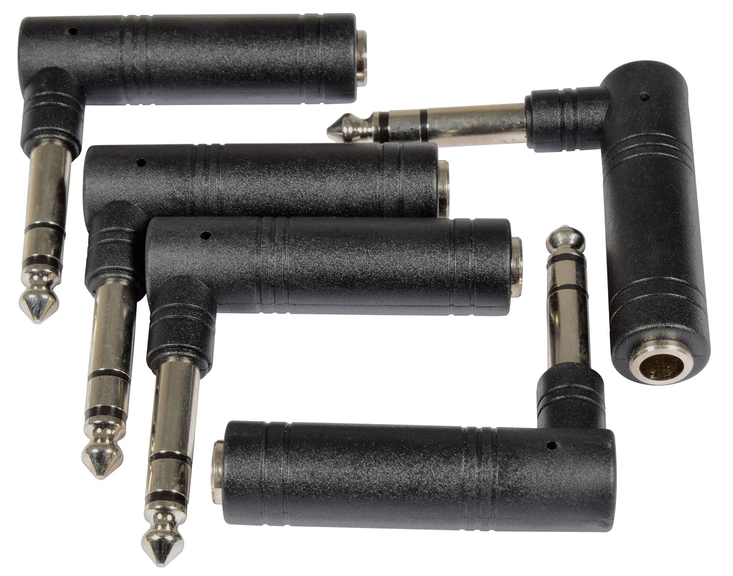 QTX Adaptor 6.3mm RA Stereo Jack Plug - 6.3mm Stereo Jack Socket - view 2