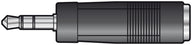 QTX Adaptor 3.5mm Stereo Jack Plug - 6.3mm Stereo Socket