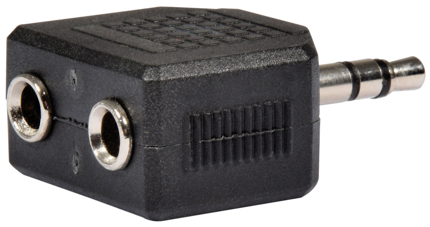QTX Adaptor 3.5mm Stereo Jack Plug - 2 x 3.5mm Stereo Jack Sockets - view 3