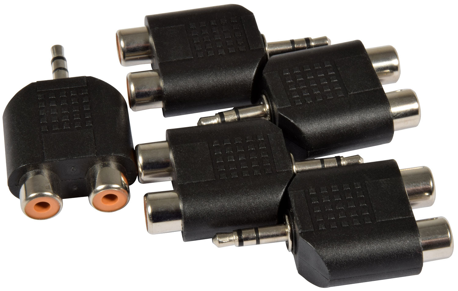 QTX Adaptor 3.5mm Stereo Jack Plug - 2 RCA Phono Sockets - view 3
