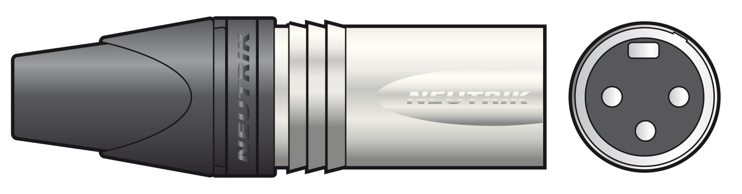 Neutrik NEUTRIK® NC3MXX 3-pole XLR Line Plug, Bulk
