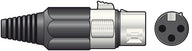 QTX XLR socket, short, 3-pin
