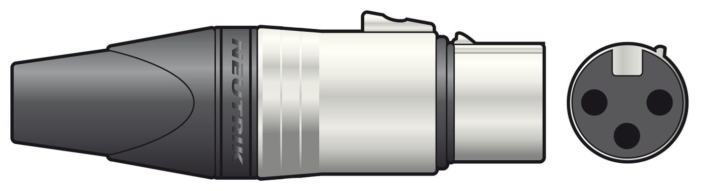 Neutrik NEUTRIK® NC3FXX 3-pole XLR Line Socket, Bulk