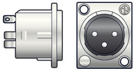 Neutrik NEUTRIK®, 3pin XLR chassis plug - solder terminals