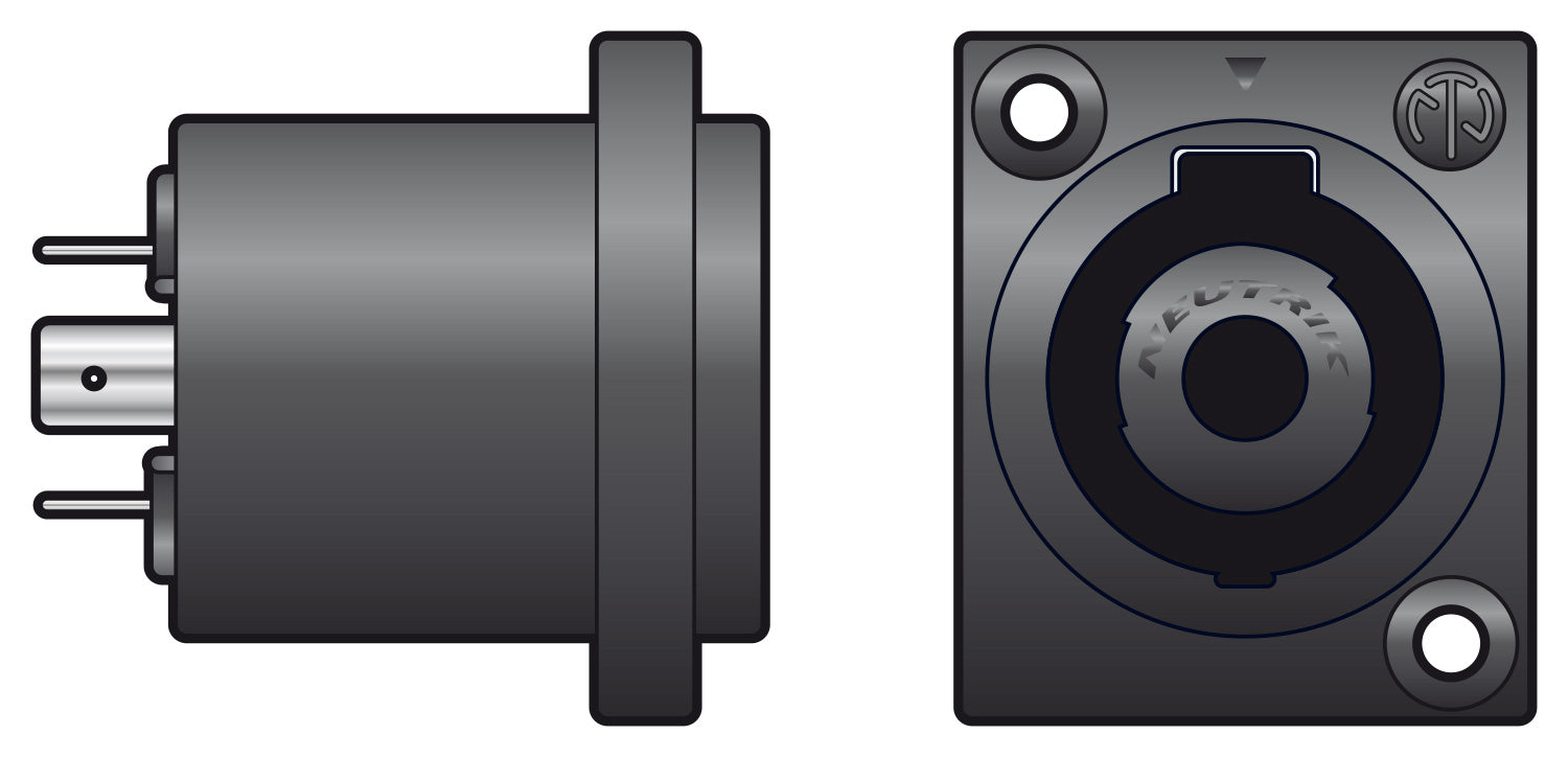 Neutrik NEUTRIK® NL4MPXX 4-Pole Speakon® Panel Socket- blister