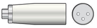 QTX Adaptor RCA Phono Socket - XLR Male