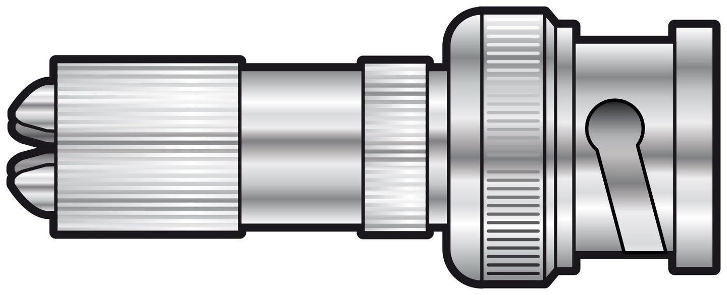 AV:Link High Quality BNC Plug, Gold Contact, Screw termination, For 6.5mmØ cables