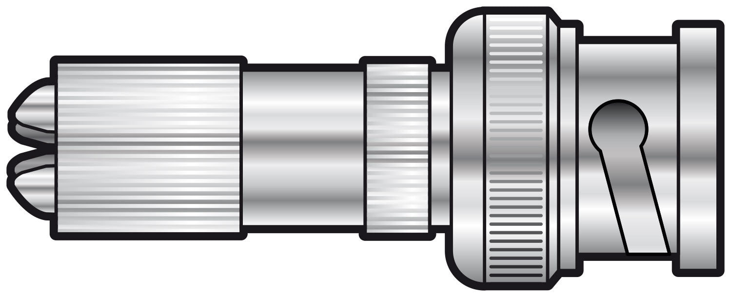 AV:Link High Quality BNC Plug, Gold Contact, Screw termination, For 6.5mmØ cables