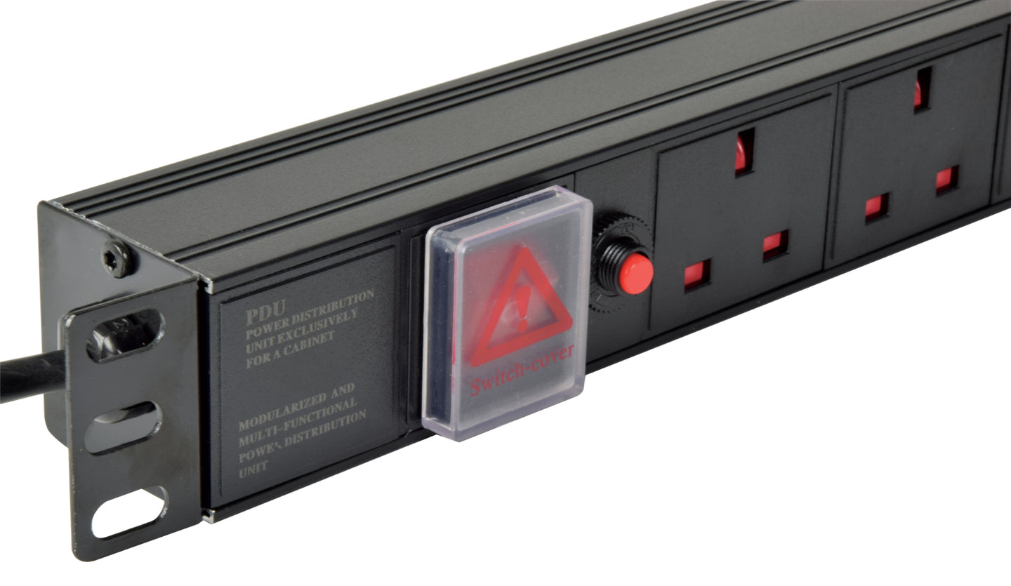 Adastra 1U Rackmount 6-Gang UK Power Distribution Unit + Breaker + 1.8m Lead - view 7