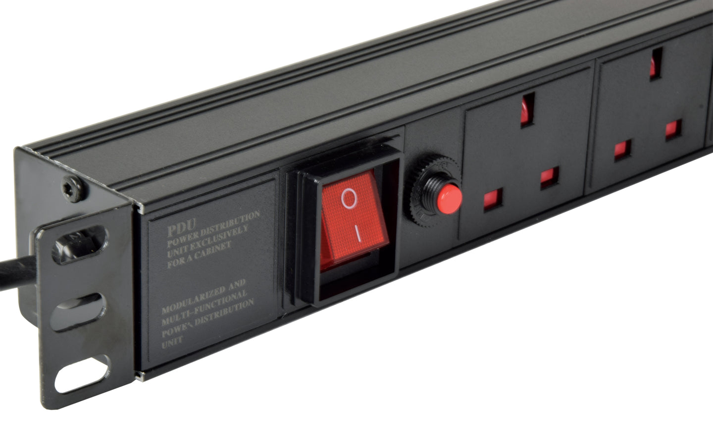 Adastra 1U Rackmount 6-Gang UK Power Distribution Unit + Breaker + 1.8m Lead - view 2