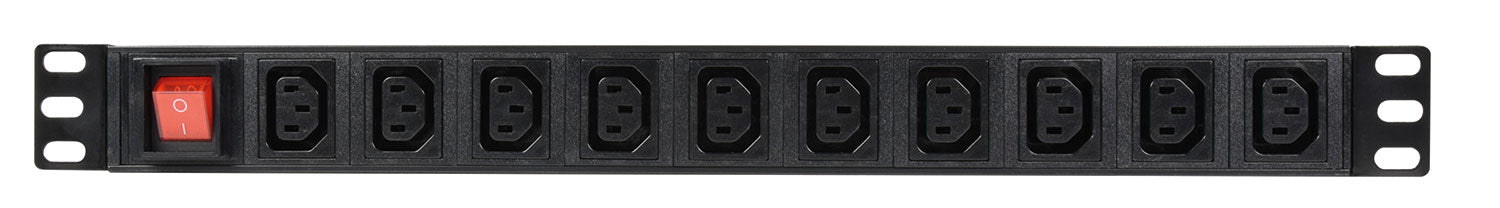 Adastra 1U Rack 10-Gang IEC (C13) Power Distribution Unit Switched 1.8m