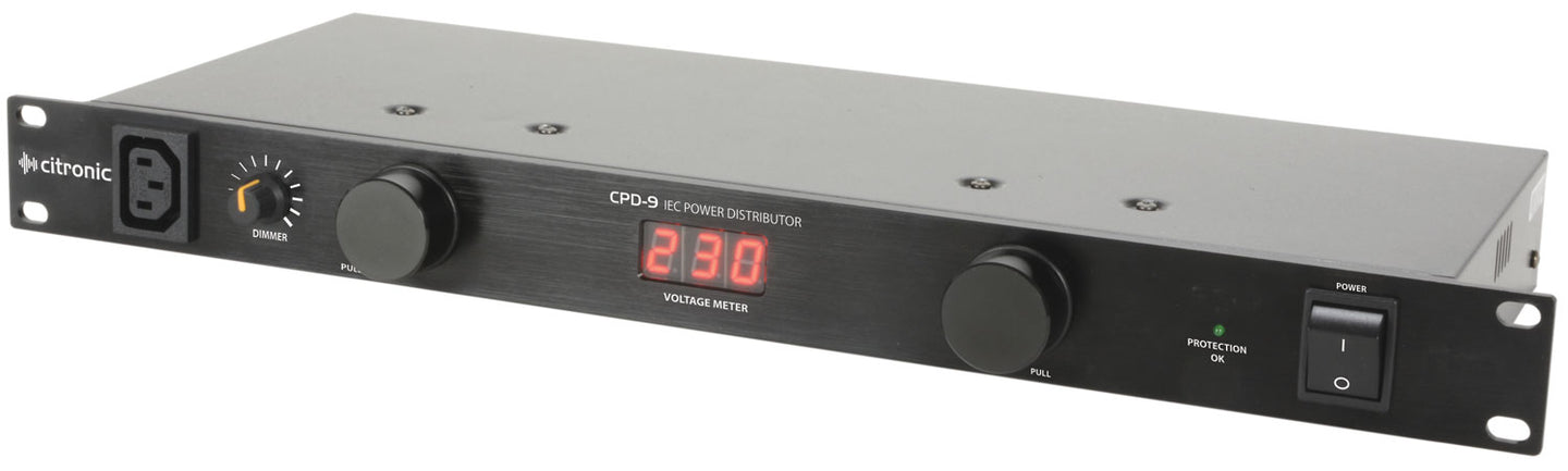 Citronic CPD-9 19" 8-Way IEC Power Distributor - view 2