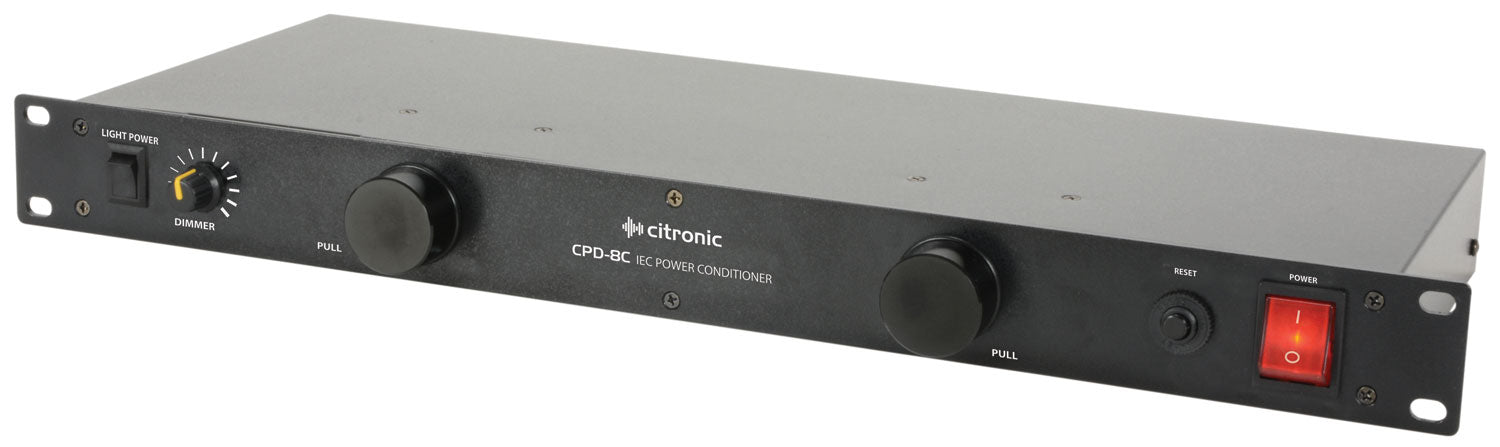 Citronic CPD-8C 19" 8-Way IEC Power Conditioner - view 2