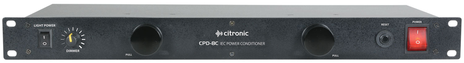 Citronic CPD-8C 19" 8-Way IEC Power Conditioner