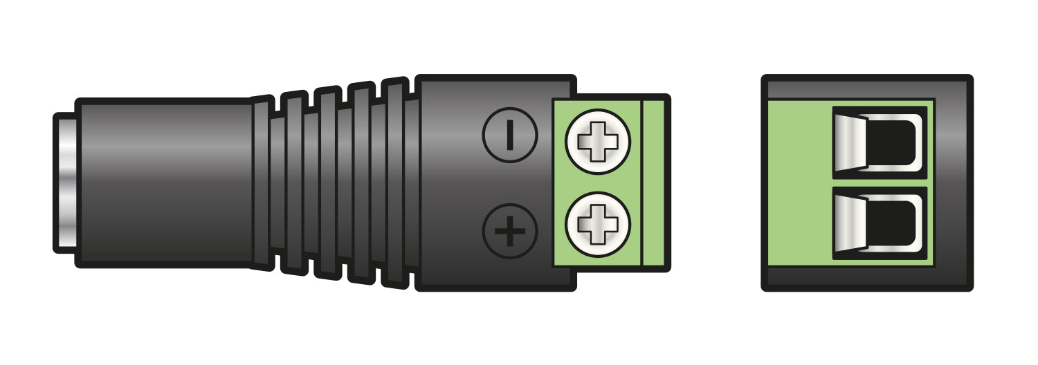 Mercury 2.5mm DC Socket Screw Terminals