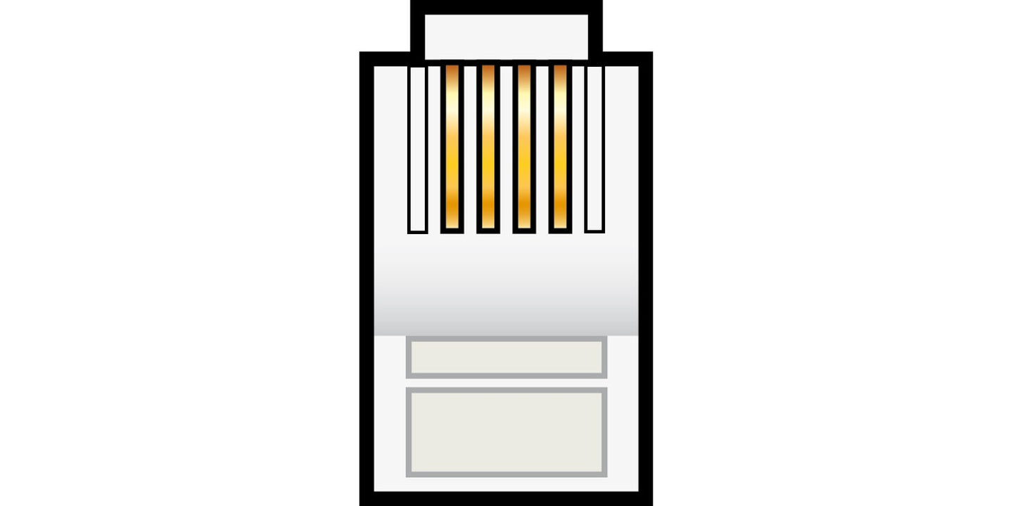 AV:Link RJ11 Crimp Modular Plug (6P4C)