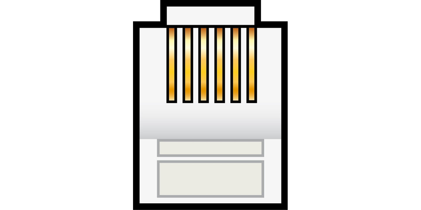 AV:Link RJ12 Crimp Modular Plug (6P6C)