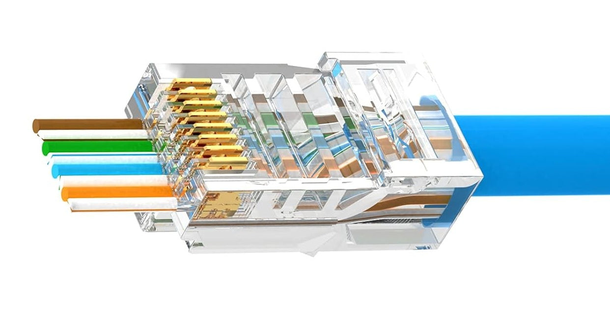 AV:Link Pass-Through RJ45 Modular Plug (8P8C)