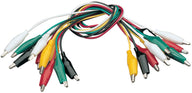 Mercury Test Leads 10pc Set 25mm Crocodile Clips