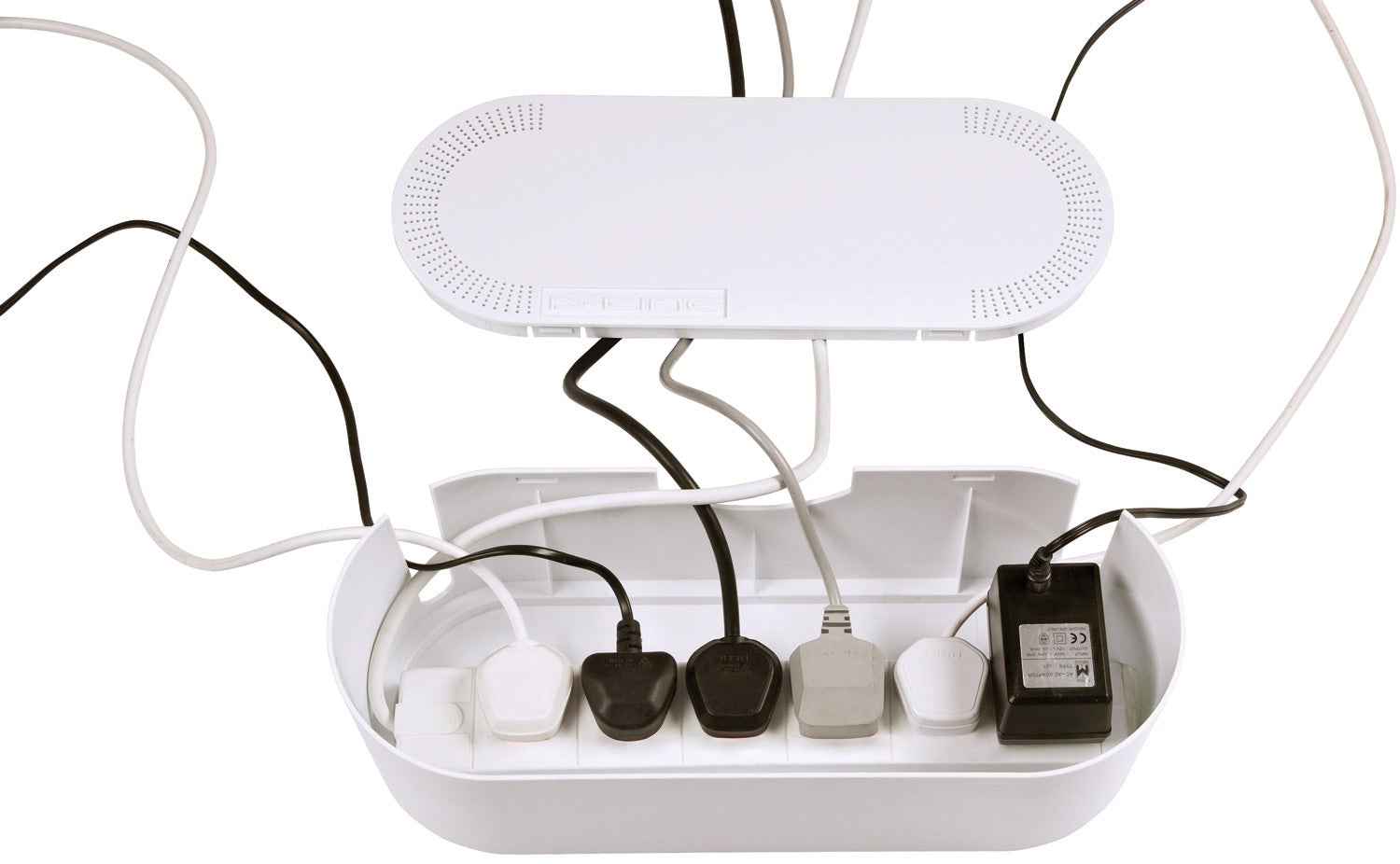 D-Line Cable Tidy Unit Large White - view 2