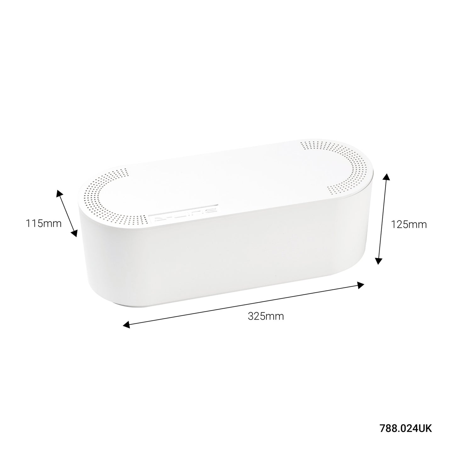 D-Line Cable Tidy Unit Small White - view 2