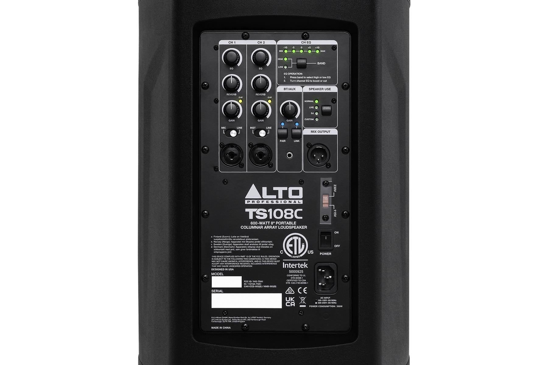 Alto Pro TS108C All-in-one Column Array PA Speaker